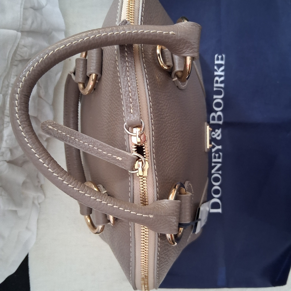 Dooney & Bourke Domed Satchel In Elephant NWT! - Picture 8 of 9
